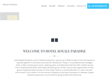 Tablet Screenshot of hotelroyaleparadise.com
